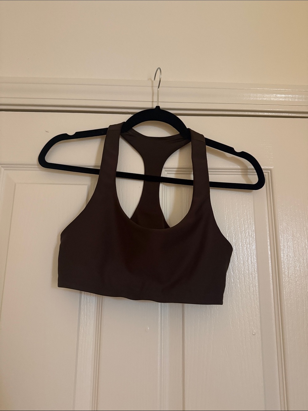 ALO Yoga Brown Racerback Sports Bra - Deep Chocolate